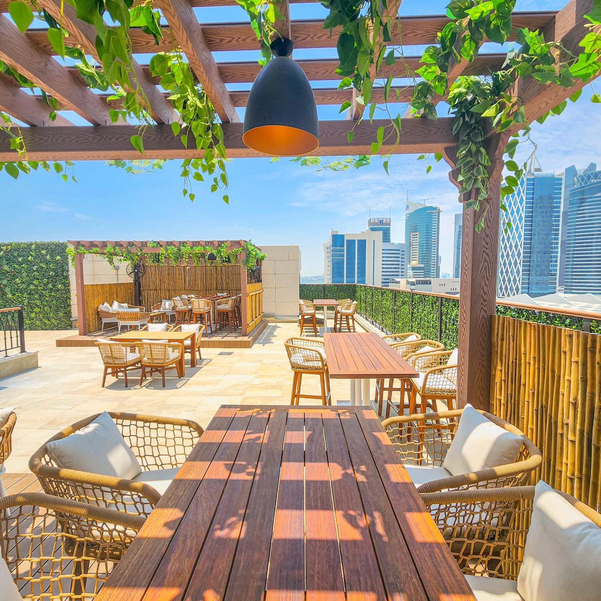 City Centre Rotana Doha Exterior photo The rooftop bar at the hotel
